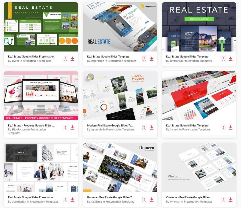 real estate google slide themes