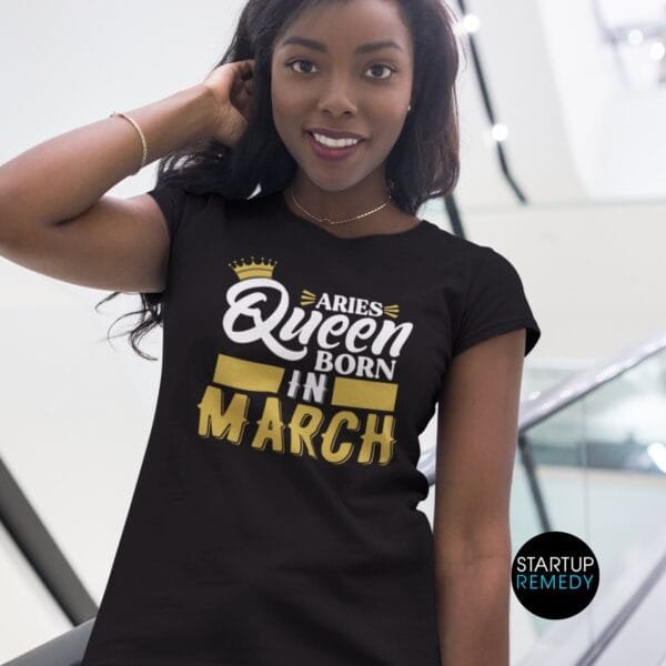 Aries Queen Born in March SVG - Image 3