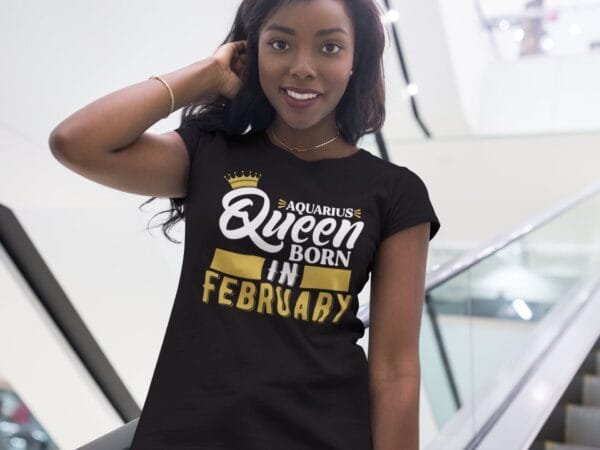 Aquarius Queen Born in February SVG - Image 3