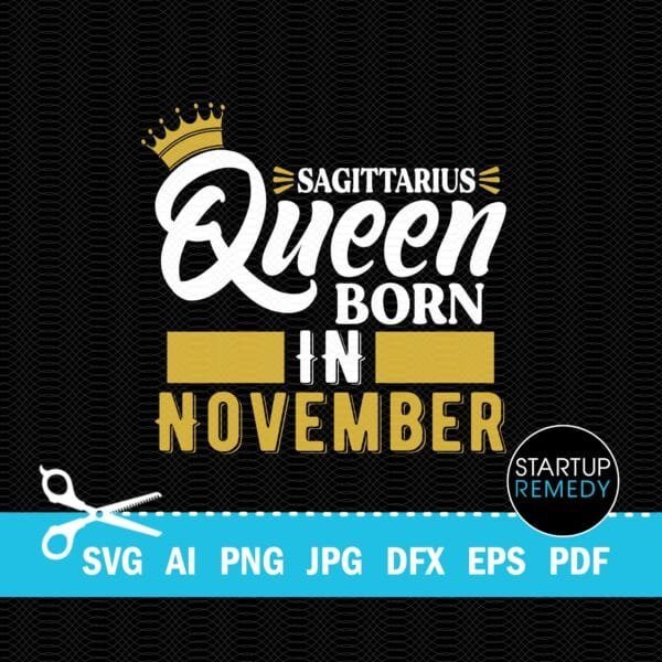 Sagittarius Queen Born In November SVG - Image 2