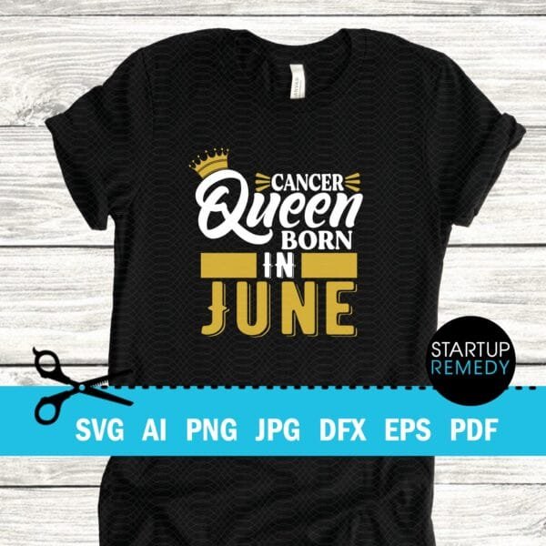 Gemini Queen Born In June SVG