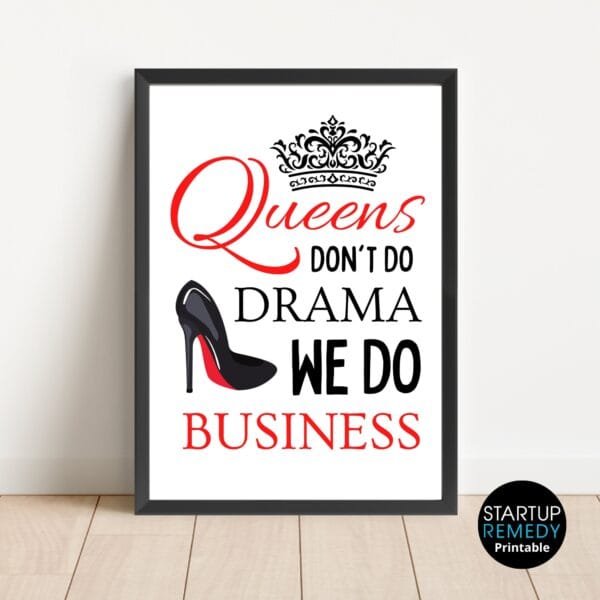 Entrepreneur Wall Art: Business, Hustle, Girl Boss, Queens - Image 3
