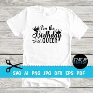 I'm The Birthday Queen SVG
