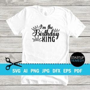 I'm The Birthday King SVG