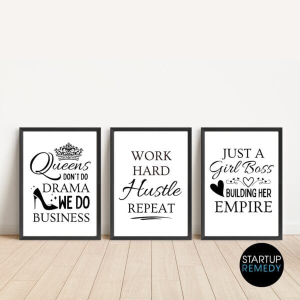Business Wall Art: Entreprene, Hustle, Girl Boss, Queens - Image 2