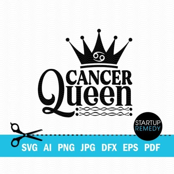 Cancer Queen Zodiac Sign SVG - Image 2