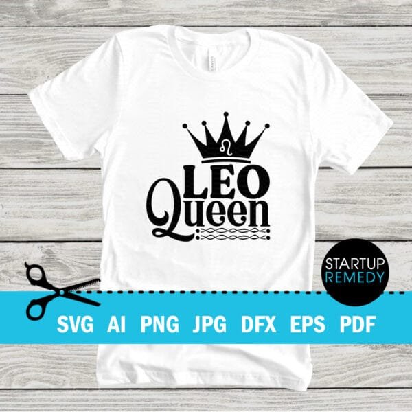 Leo Queen Zodiac Sign SVG