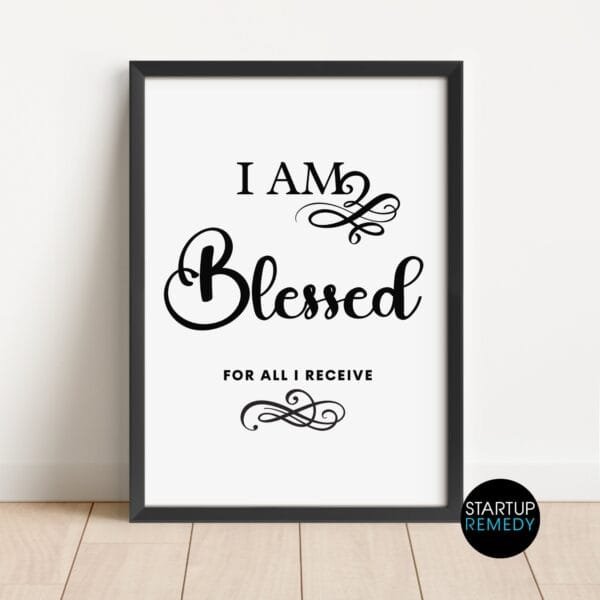 Empowering Affirmation Wall Art: Set of 6 Prints - Image 4