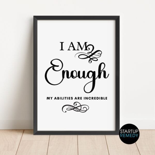 Empowering Affirmation Wall Art: Set of 6 Prints - Image 5
