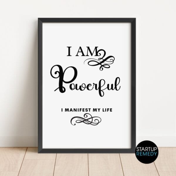 Inspirational Affirmation Wall Art Collection: Set of 6 Prints - Image 5