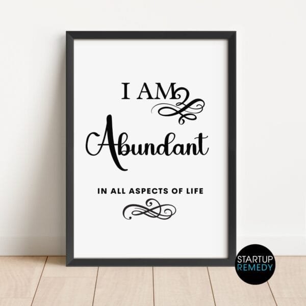 Empowering Affirmation Wall Art: Set of 6 Prints - Image 7