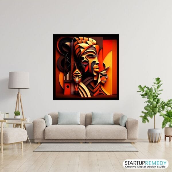 African Infusion: Black Wall Art
