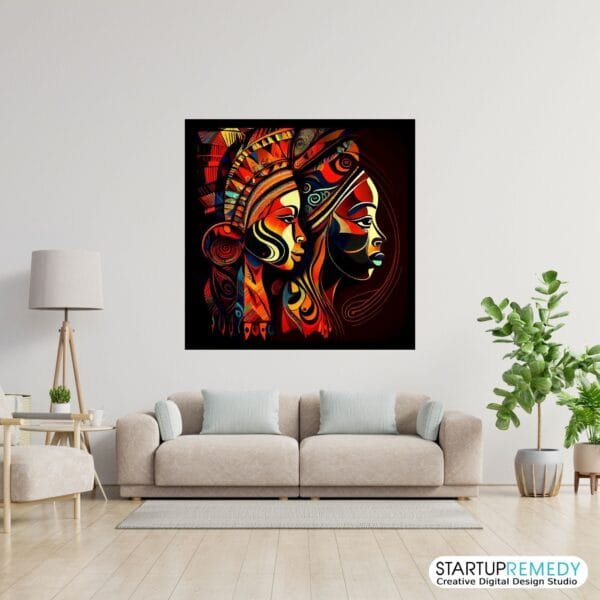 Powerful Bond: Black Wall Art