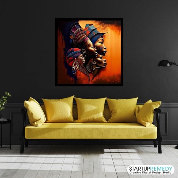African Matriarchs: Black Wall Art - Image 5