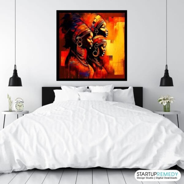 African Ties: Black Wall Art - Image 6
