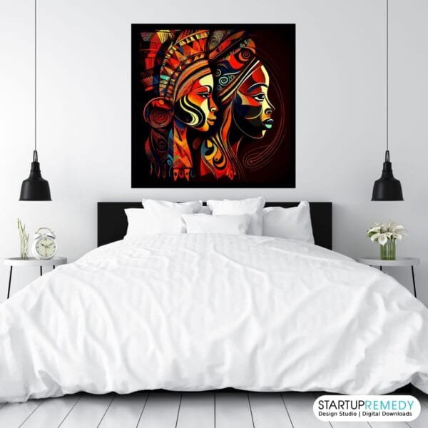 Powerful Bond: Black Wall Art - Image 6
