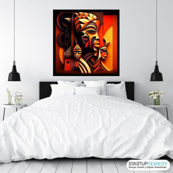 African Infusion: Black Wall Art - Image 6