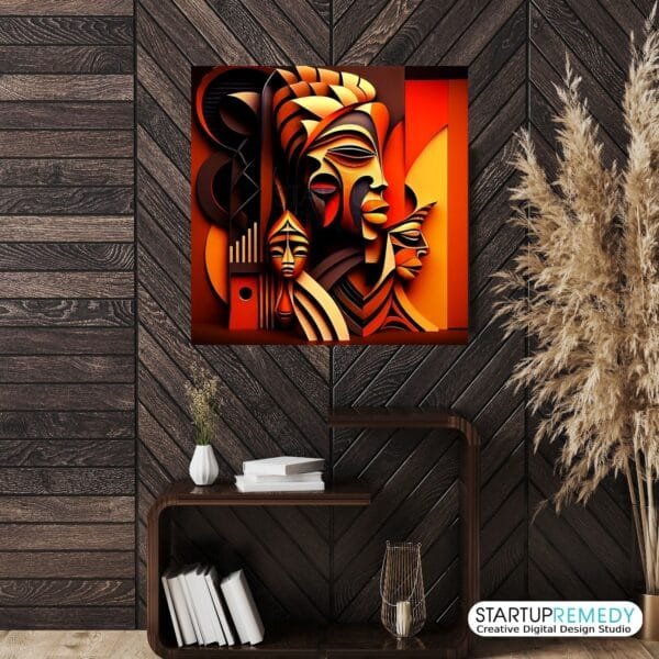 African Infusion: Black Wall Art - Image 7