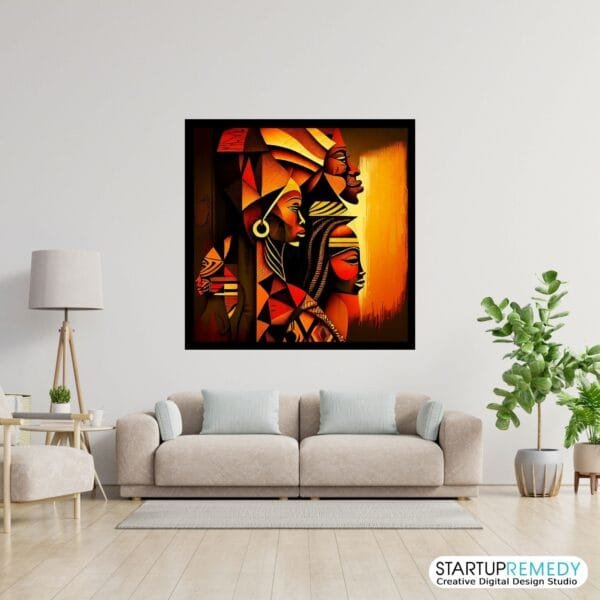 African Reverence: Black Wall Art