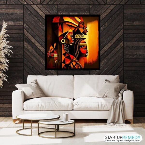 African Reverence: Black Wall Art - Image 4