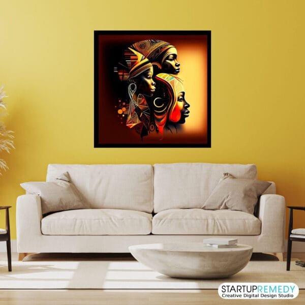 Strength In Unity: Black Wall Art - Image 5