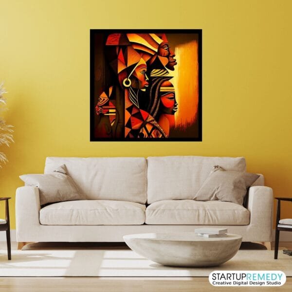 African Reverence: Black Wall Art - Image 5