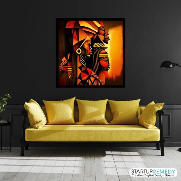 African Reverence: Black Wall Art - Image 6