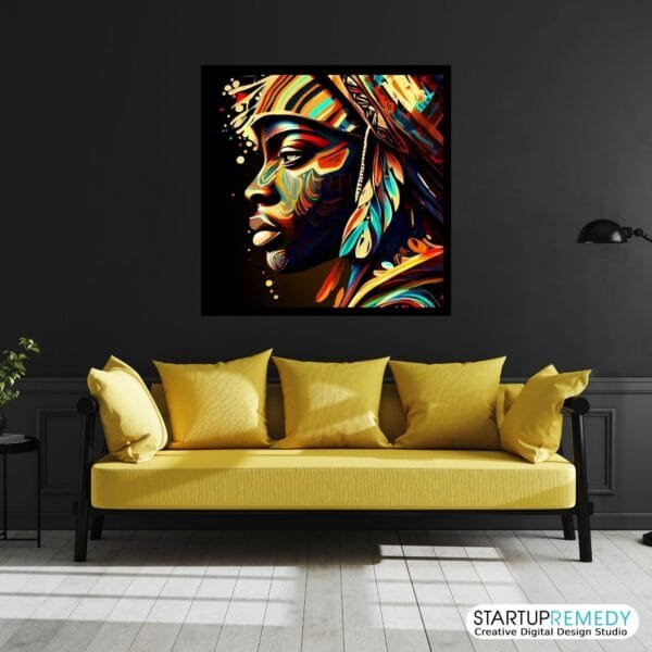 Tribal Connection: Black Wall Art - Image 6