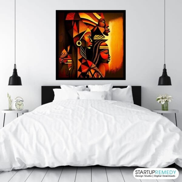 African Reverence: Black Wall Art - Image 7