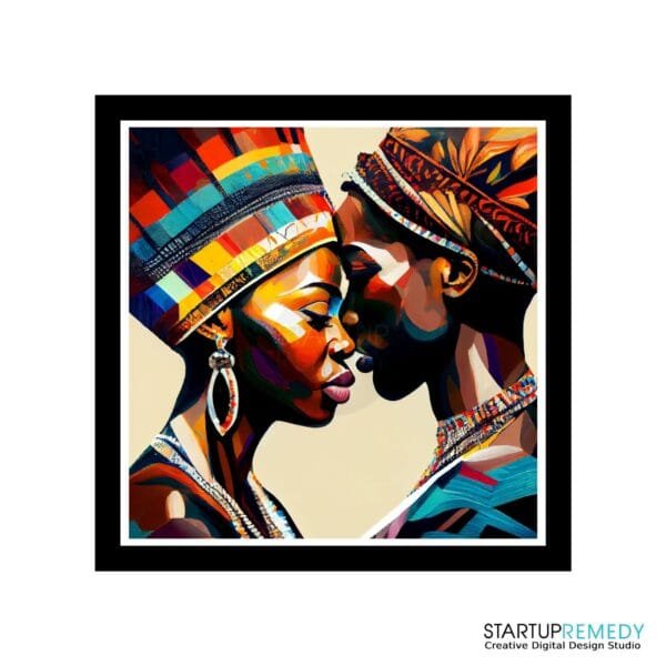 African Unity: Black Wall Art - Image 2