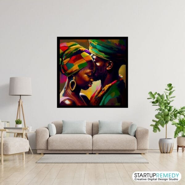 Faith in Love: Black Wall Art