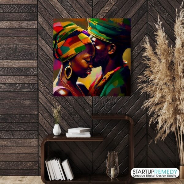 Faith in Love: Black Wall Art - Image 3