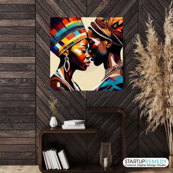 African Unity: Black Wall Art - Image 3