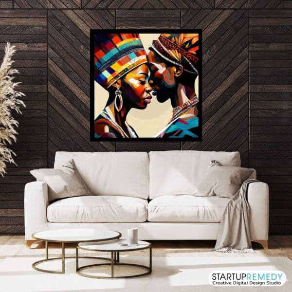 African Unity: Black Wall Art - Image 4