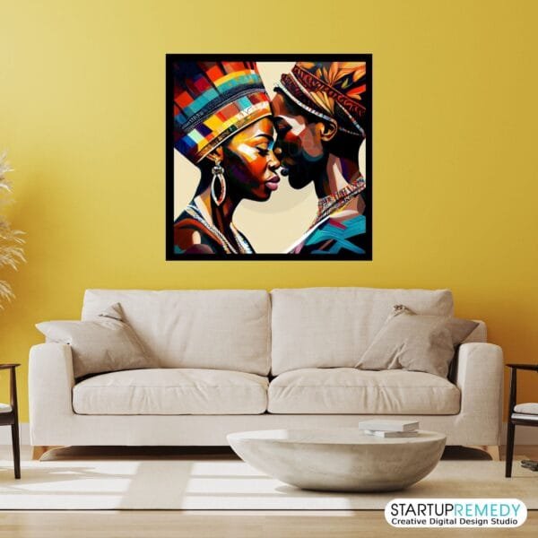 African Unity: Black Wall Art - Image 5