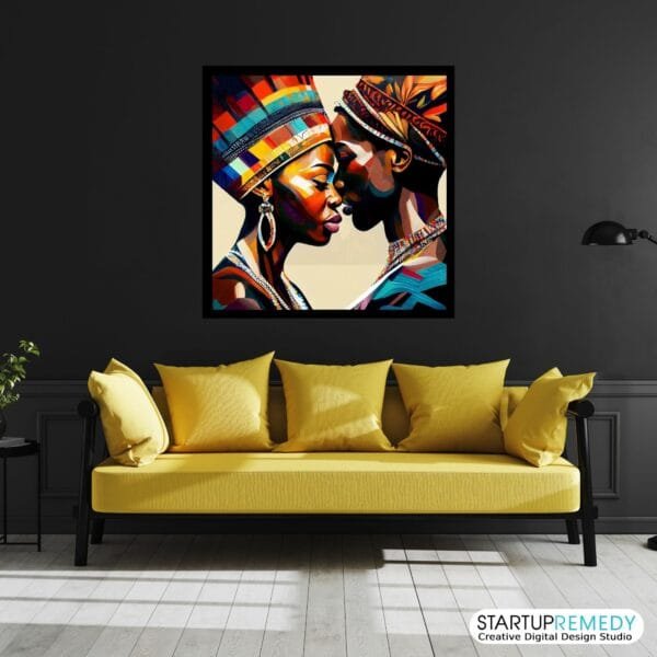 African Unity: Black Wall Art - Image 6