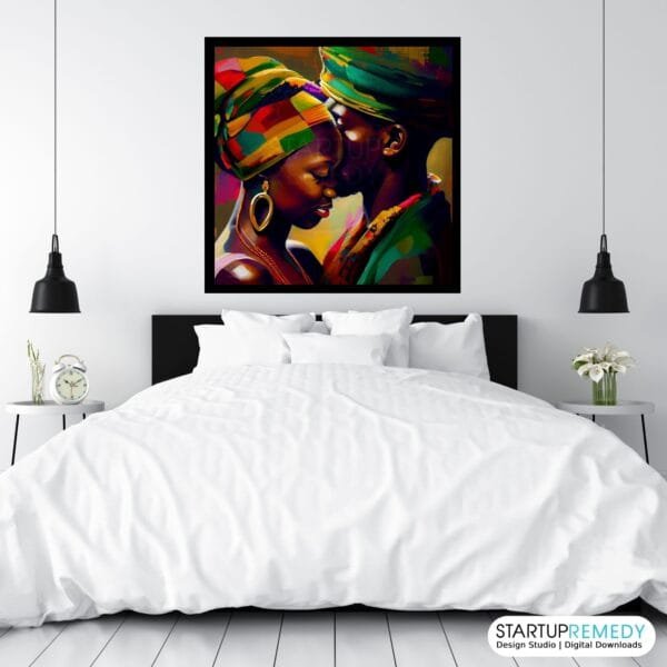 Faith in Love: Black Wall Art - Image 7