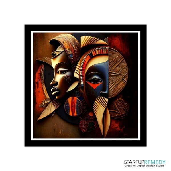 Evolving Unity: Black Wall Art - Image 2