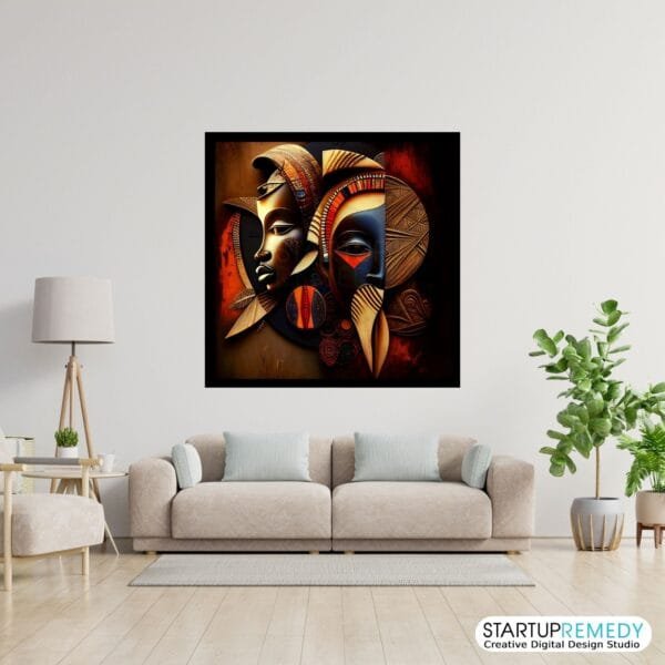 Evolving Unity: Black Wall Art