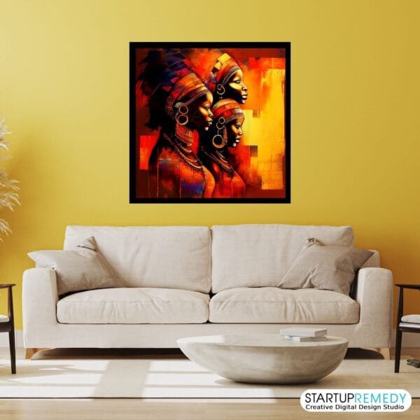 African Ties: Black Wall Art - Image 4