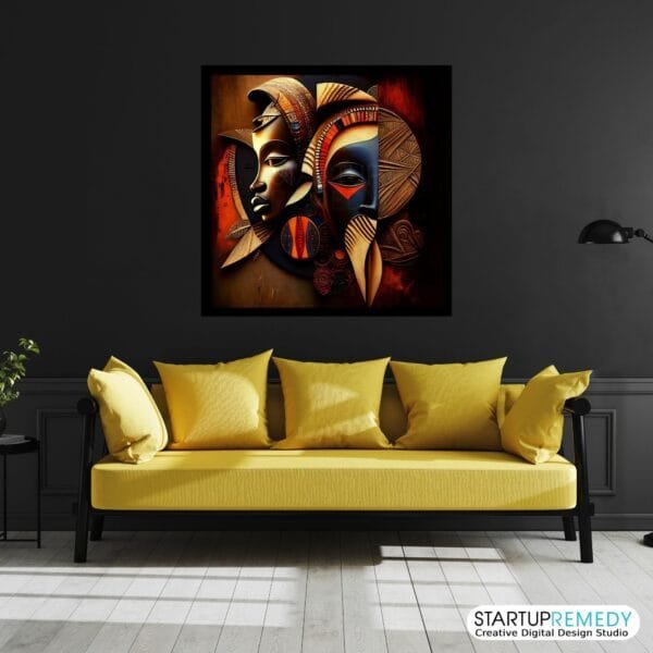 Evolving Unity: Black Wall Art - Image 5