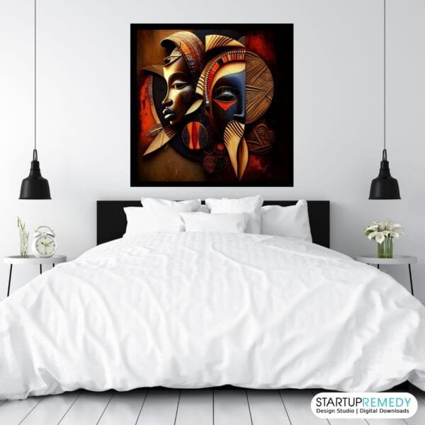 Evolving Unity: Black Wall Art - Image 6