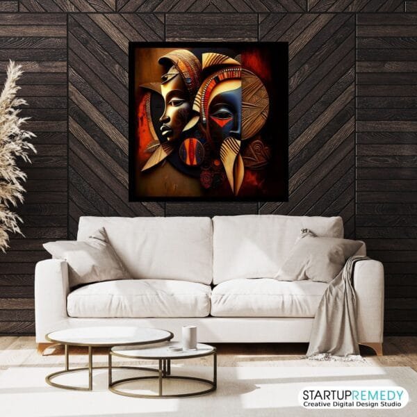 Evolving Unity: Black Wall Art - Image 7