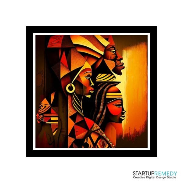 African Reverence: Black Wall Art - Image 2