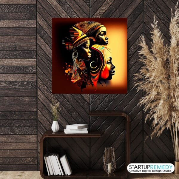 Strength In Unity: Black Wall Art - Image 3