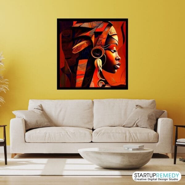 Tribal Elegance: Black Wall Art - Image 5