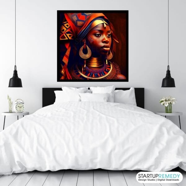 African Queen: Black Wall Art - Image 7