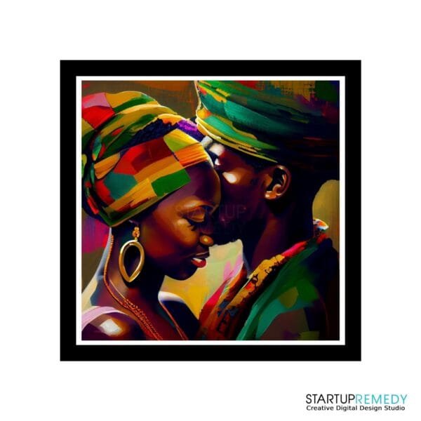 Faith in Love: Black Wall Art - Image 2