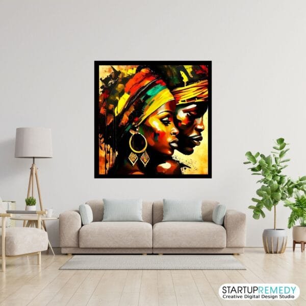 Serious Connection: Black Wall Art
