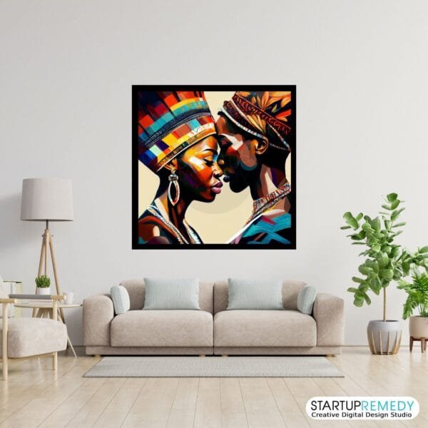 African Unity: Black Wall Art